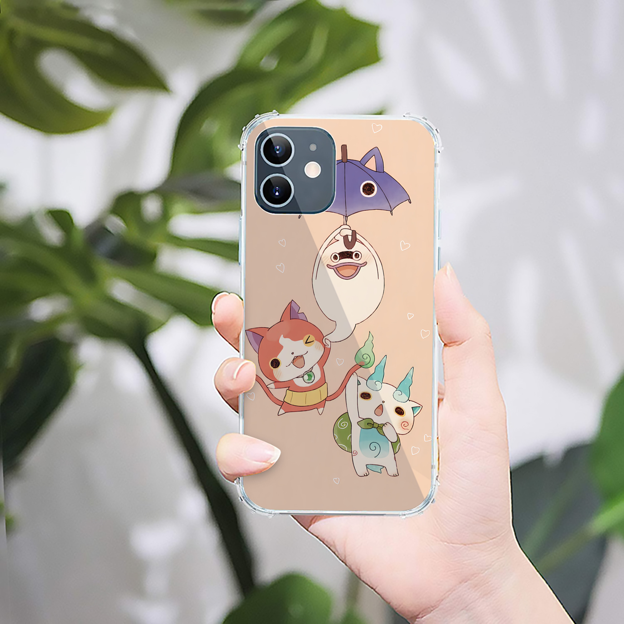 （画像用） 妖怪ウォッチ Yo-kai Watch 【iPhone 12シリーズ対応】透明スマホケース（クリアソフトケース）